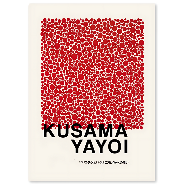 LOVE - Impressões em tela inspiradas em Yayoi Kusama