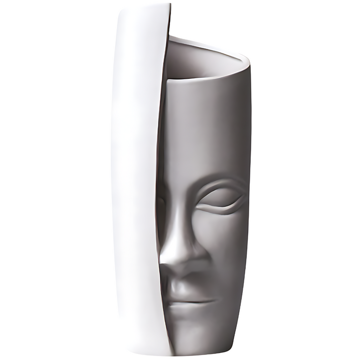 Vasos Face Art 13" feitos de cerâmica