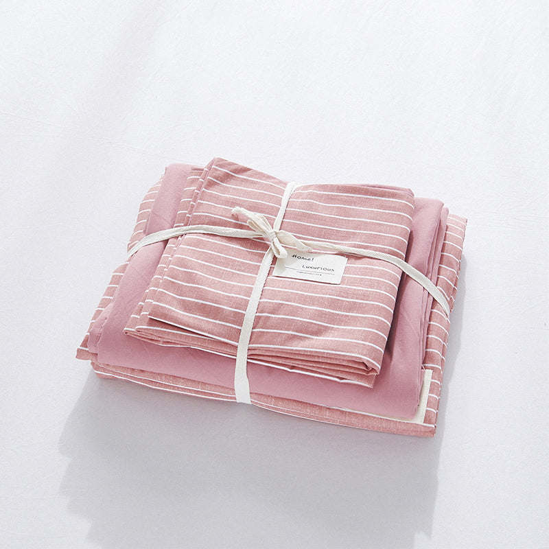 Bettbezüge COPENHAGEN Bettbezug 128" Wide 'Ocean Blue' rosa baumwolle bett bettzeug cj entwurf klassisch wohnaccessoire